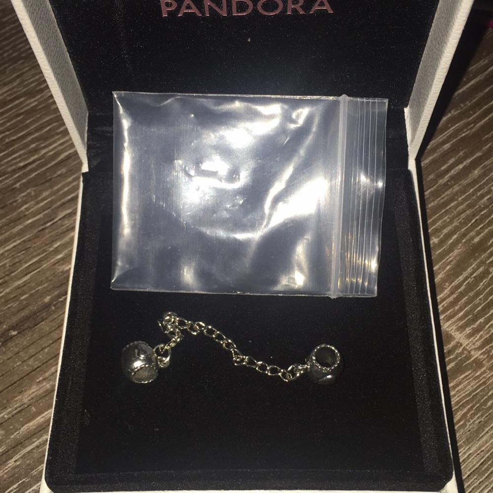 Silver Safety Chain (fits Pandora Bracelets)